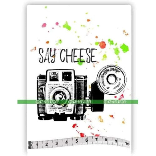 Simon Says Stamp! Katzelkraft CAMERA Red Rubber Unmounted Stamp SOLO 097*