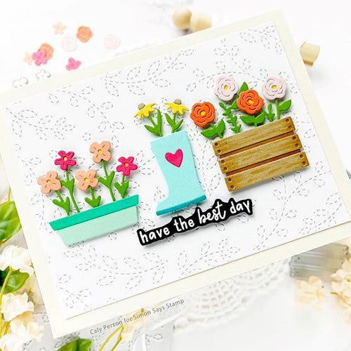 Simon Says Stamp! Concord & 9th STITCHED VINES CARD FRONT Die 11339 | color-code:ALT3