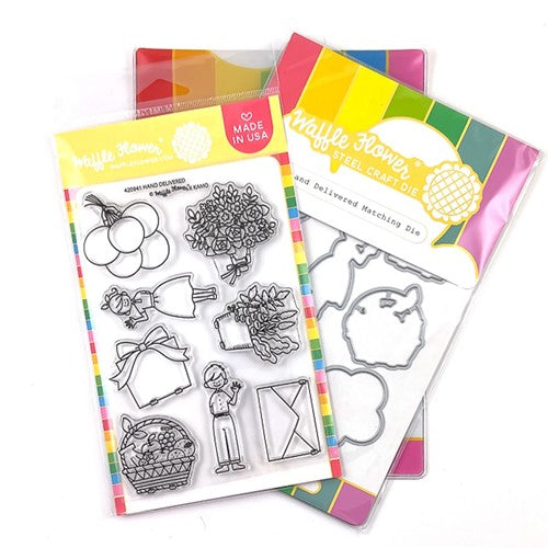 Simon Says Stamp! Waffle Flower HAND DELIVERED Clear Stamps and Die Combo WFC941