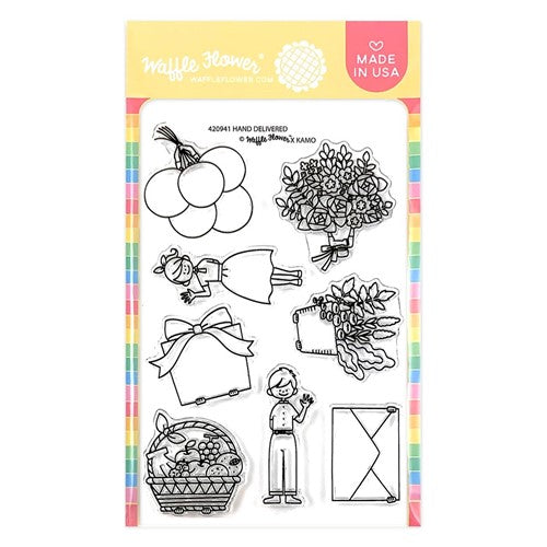 Simon Says Stamp! Waffle Flower HAND DELIVERED Clear Stamps 420941*