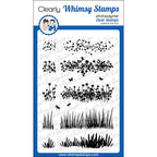 Simon Says Stamp! Whimsy Stamps WILD FLOWER GRASS Clear Stamps CWSD406