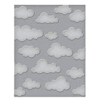 Simon Says Stamp! SES-028 Spellbinders HEAD IN THE CLOUDS Embossing Folder
