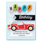 Simon Says Stamp! SES-028 Spellbinders HEAD IN THE CLOUDS Embossing Folder