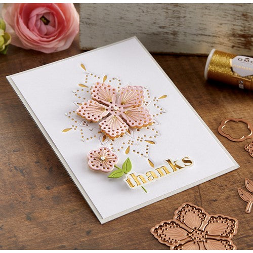 Simon Says Stamp! S3-436 Spellbinders STITCHED FLOWERS Etched Dies