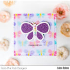 Simon Says Stamp! Pretty Pink Posh LAYERED BUTTERFLIES Stencils