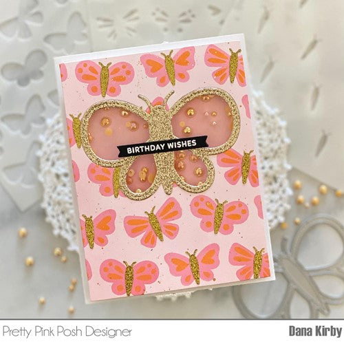 Simon Says Stamp! Pretty Pink Posh BUTTERFLY SHAKER Die