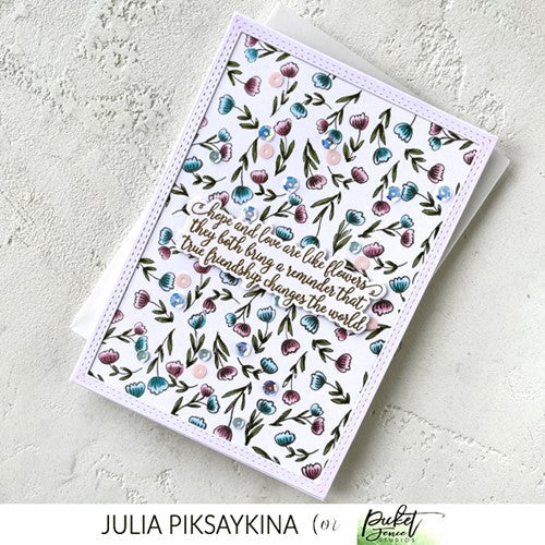 Simon Says Stamp! Picket Fence Studios BLOSSOMS Clear Stamps f169*