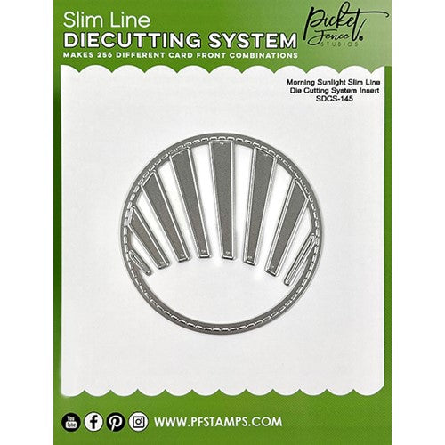 Simon Says Stamp! Picket Fence Studios MORNING SUNLIGHT Slim Line Die Insert sdcs145*