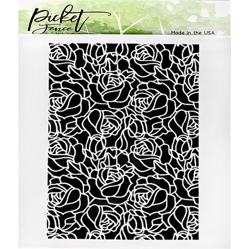 Simon Says Stamp! Picket Fence Studios ROSE LINES Stencil sc298*