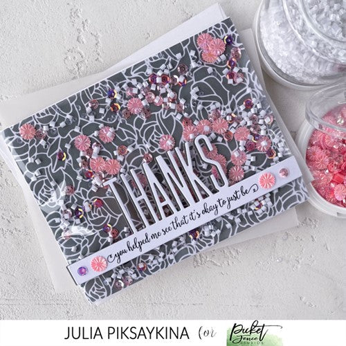 Simon Says Stamp! Picket Fence Studios OPAQUE WHITE Shaker Garnish sg118
