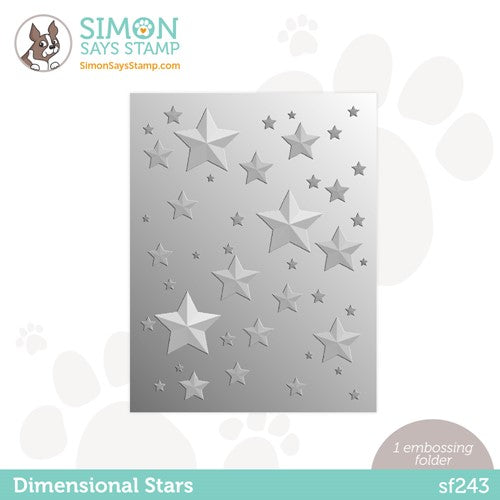 Simon Says Stamp! Simon Says Stamp Embossing Folder DIMENSIONAL STARS sf243