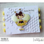 Simon Says Stamp! Stamping Bella TINY TOWNIE BUSY BEE Cling Stamps eb1104