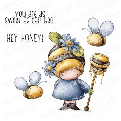 Simon Says Stamp! Stamping Bella BUNDLE GIRL BEEKEEPER Cling Stamps eb1123