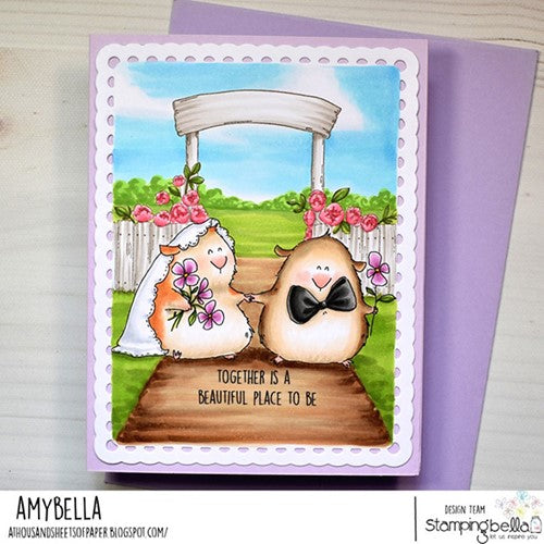 Simon Says Stamp! Stamping Bella THE GUINEAS GET MARRIED Cling Stamps eb1126*