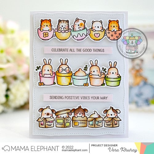 Simon Says Stamp! Mama Elephant Clear Stamps LITTLE LINE AGENDA