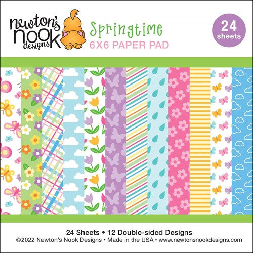 Simon Says Stamp! Newton's Nook Designs SPRINGTIME 6 x 6 inch Paper Pad NN2203P01