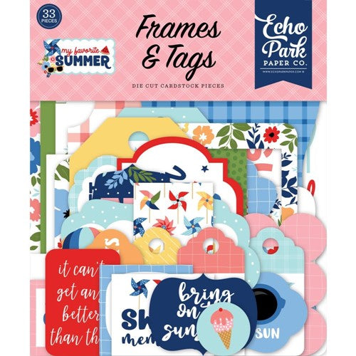Simon Says Stamp! Echo Park MY FAVORITE SUMMER Ephemera Frames And Tags mys273025*
