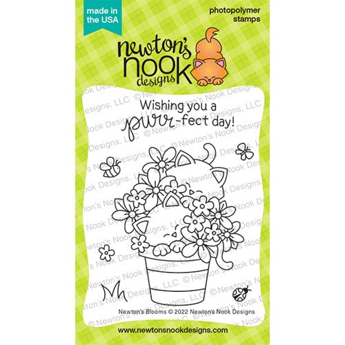 Simon Says Stamp! Newton's Nook Designs NEWTON'S BLOOMS Clear Stamps NN2203S01