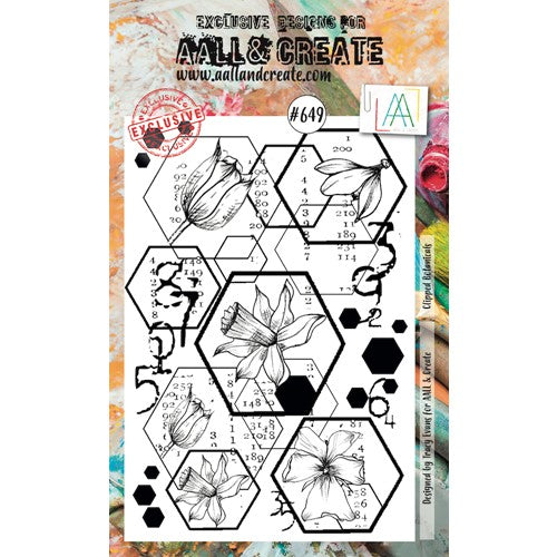 Simon Says Stamp! AALL & Create CLIPPED BOTANICALS A6 Clear Stamp aall649