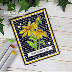 Simon Says Stamp! Whimsy Stamps VINTAGE SCRIPT BACKGROUND Cling Stamp DDB0073