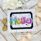Simon Says Stamp! Whimsy Stamps VINTAGE SCRIPT BACKGROUND Cling Stamp DDB0073