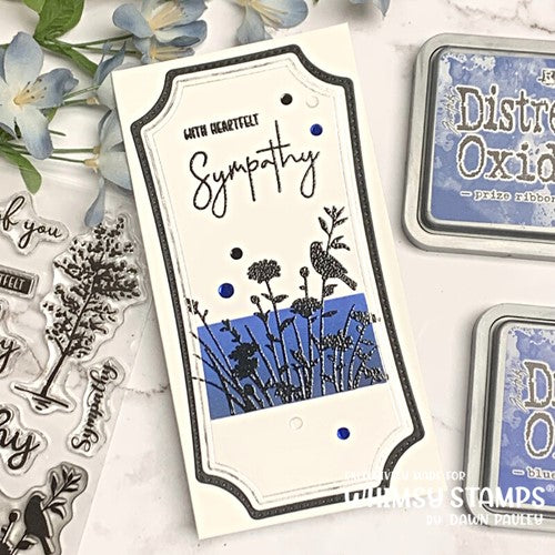 Simon Says Stamp! Whimsy Stamps SYMPATHY SILHOUETTE Clear Stamps CWSD407
