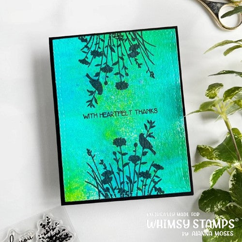 Simon Says Stamp! Whimsy Stamps SYMPATHY SILHOUETTE Clear Stamps CWSD407