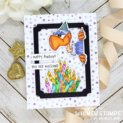 Simon Says Stamp! Whimsy Stamps OLD BUZZARD Clear Stamps DP1086