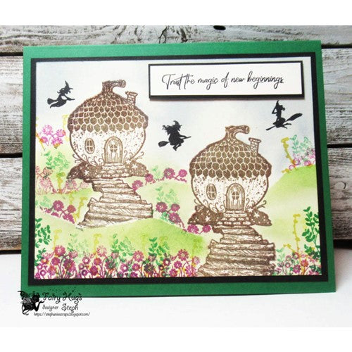 Simon Says Stamp! Fairy Hugs LITTLE ACORN HOUSE Clear Stamp FHS-372