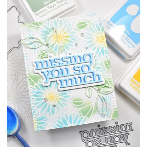 Simon Says Stamp! Simon Says Stamp Stencil DAISIES AND LEAVES ssst221620 | color-code:ALT0