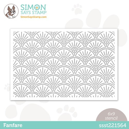 Simon Says Stamp! Simon Says Stamp Stencil FANFARE ssst221564