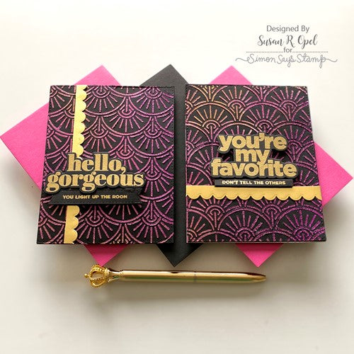 Simon Says Stamp! Simon Says Stamp Stencil FANFARE ssst221564