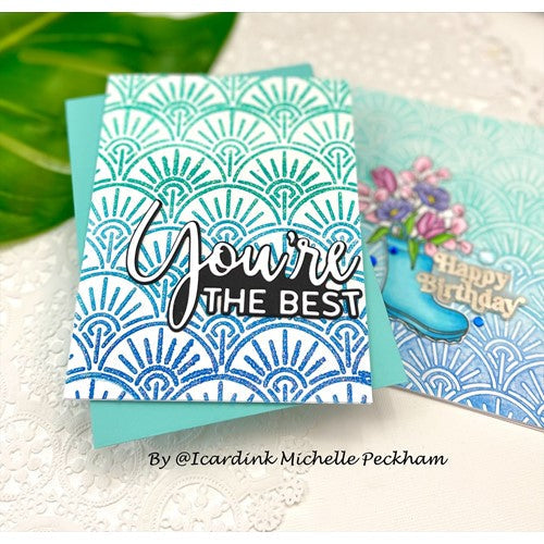 Simon Says Stamp! Simon Says Stamp Stencil FANFARE ssst221564