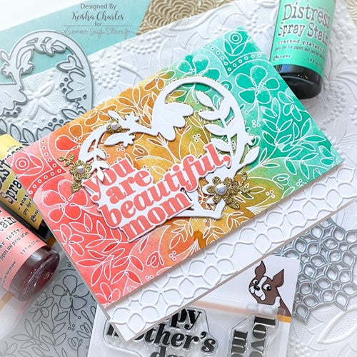 Simon Says Stamp! Simon Says Cling Stamps DELICATE FLORAL MANDALA sss102474 | color-code:ALT3