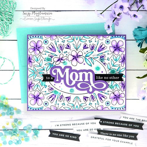 Simon Says Stamp! Simon Says Cling Stamps DELICATE FLORAL MANDALA sss102474 | color-code:ALT8