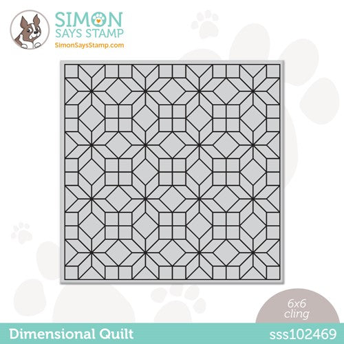 Simon Says Stamp! Simon Says Cling Stamps DIMENSIONAL QUILT sss102469