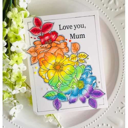 Simon Says Stamp! Simon Says Clear Stamps MOM'S SPRING FLOWERS sss202479c