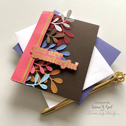 Simon Says Stamp! Simon Says Stamp OLIVE LEAVES Wafer Dies s733