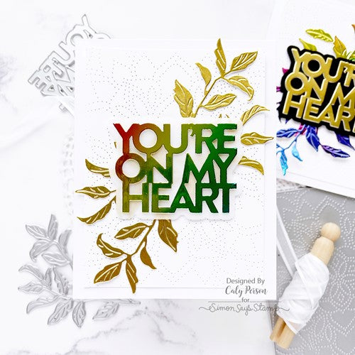 Simon Says Stamp! Simon Says Stamp TATTERED LEAVES Wafer Die s734 | color-code:ALT1