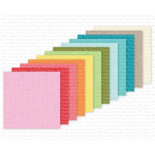 Simon Says Stamp! My Favorite Things COLORFUL CANVAS 6x6 Inch Paper Pad ep93