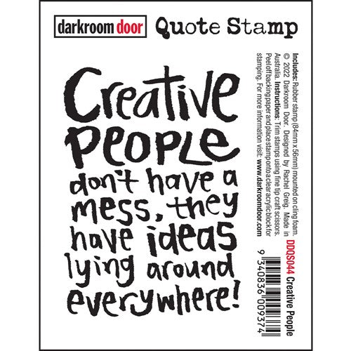 Simon Says Stamp! Darkroom Door Cling Stamp CREATIVE PEOPLE Quote ddqs044