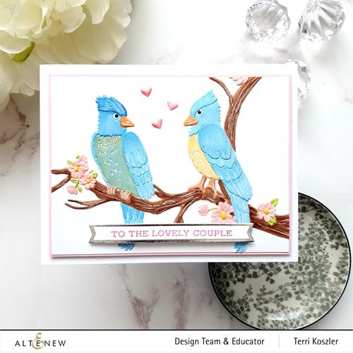 Simon Says Stamp! Altenew FOLKTALE BIRDS 3D Embossing Folder ALT6969