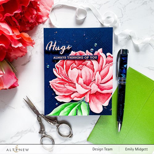 Simon Says Stamp! Altenew PEONY SUNSHINE 3D Embossing Folder ALT6654