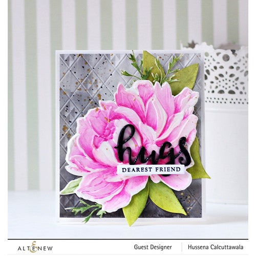 Simon Says Stamp! Altenew PEONY SUNSHINE 3D Embossing Folder ALT6654
