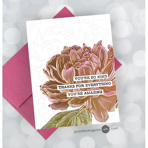 Simon Says Stamp! Altenew PEONY SUNSHINE 3D Embossing Folder ALT6654 | color-code:ALT5