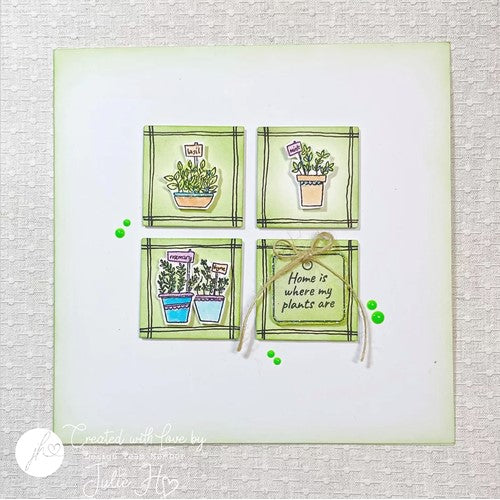 Simon Says Stamp! Julie Hickey Designs IN MY GARDEN Clear Stamps DS-CC-1012*