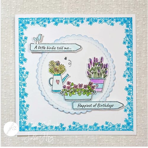 Simon Says Stamp! Julie Hickey Designs IN MY GARDEN Clear Stamps DS-CC-1012*