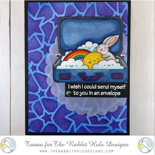 Simon Says Stamp! The Rabbit Hole Designs BUNNY TRAVELS Clear Stamps TRH-157*