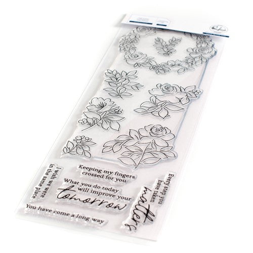 Simon Says Stamp! PinkFresh Studio RAINBOW FLORAL WASHI Clear Stamp Set 147322