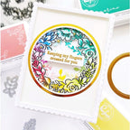 Simon Says Stamp! PinkFresh Studio RAINBOW FLORAL WASHI Clear Stamp Set 147322 | color-code:ALT02